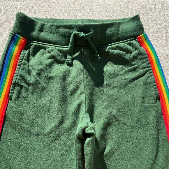 Primary Rainbow Trim Jogger, Size 6, Evergreen, GUC to VGUC - Picture 3 of 8